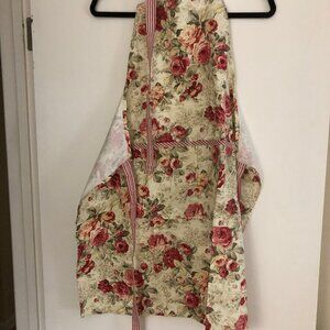 Rose Design Cotton Apron